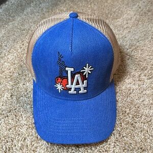 LA dodgers trucker hat